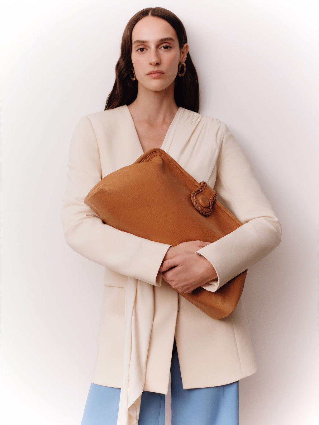Hedera Cappucino Large Pouch Bag