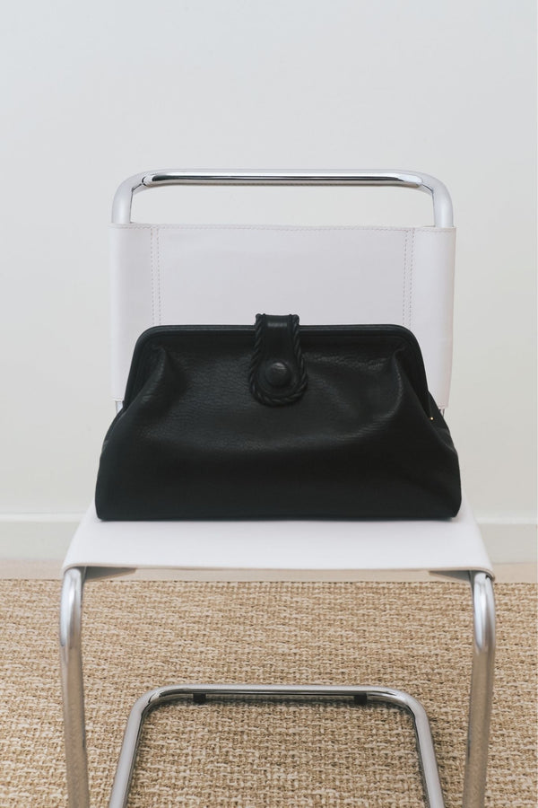 Hedera Black Large Pouch Bag