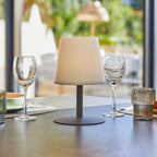 Standy Mini - Lampe De Table Sans Fil - Acier - Gris