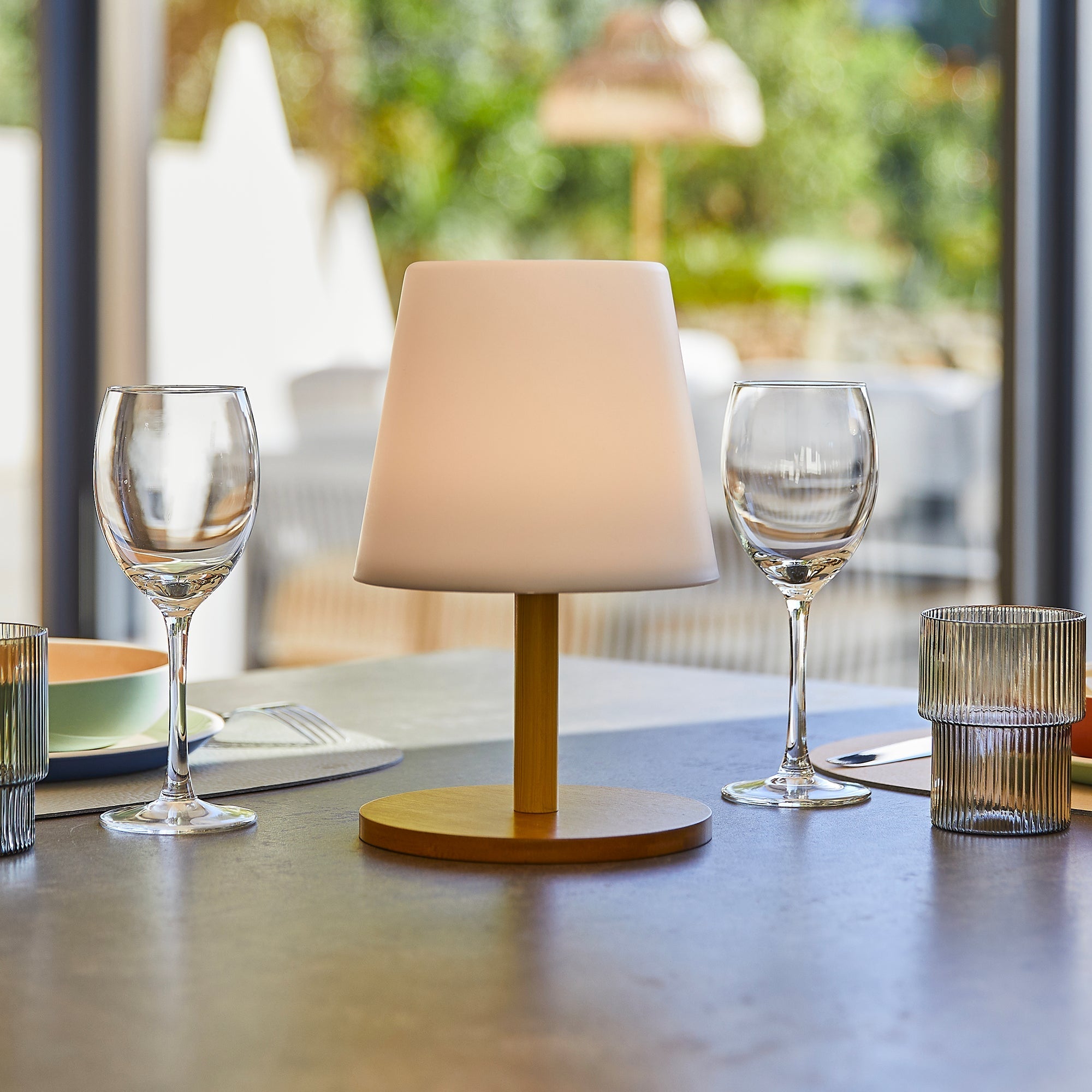 Wood - Lampe De Table Sans Fil - Bois - Bois