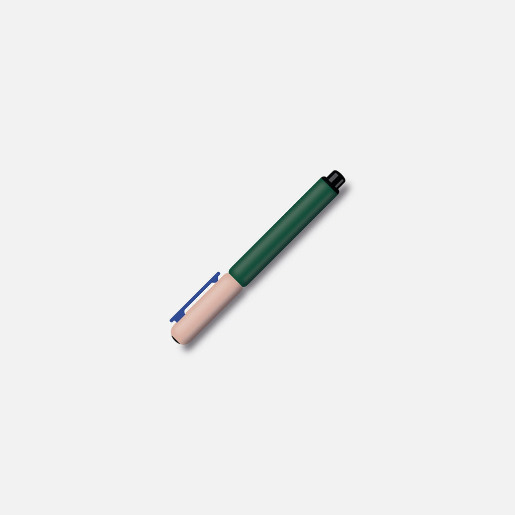 Stylo Plume - Vert Rose