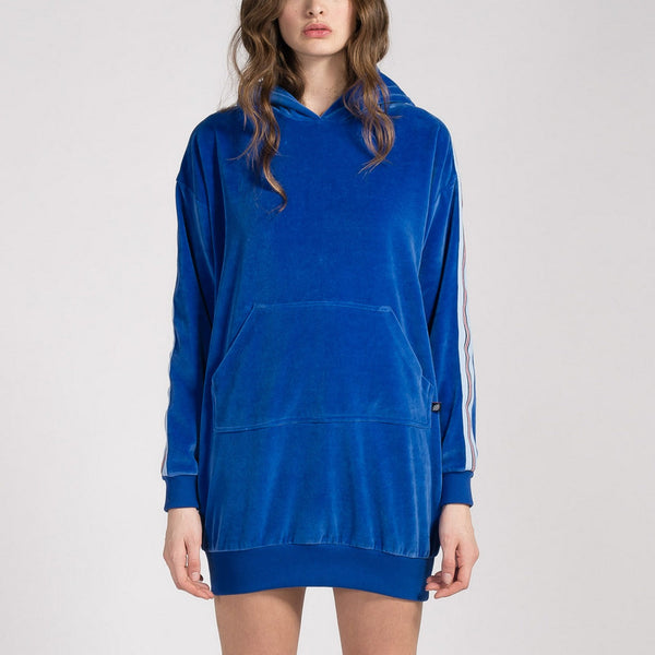 Robe Strip Velvet Grown - Supreme/Baltique - Femme