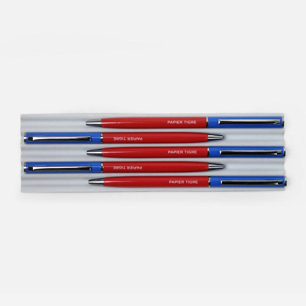 Stylo-Bille - Bleu/Brique