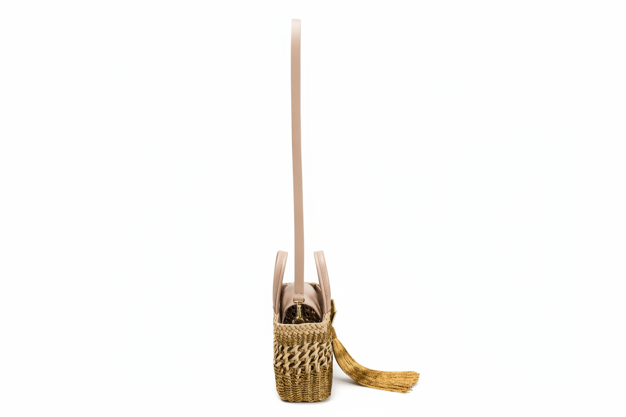 Almeria Nude Small Tote Bag
