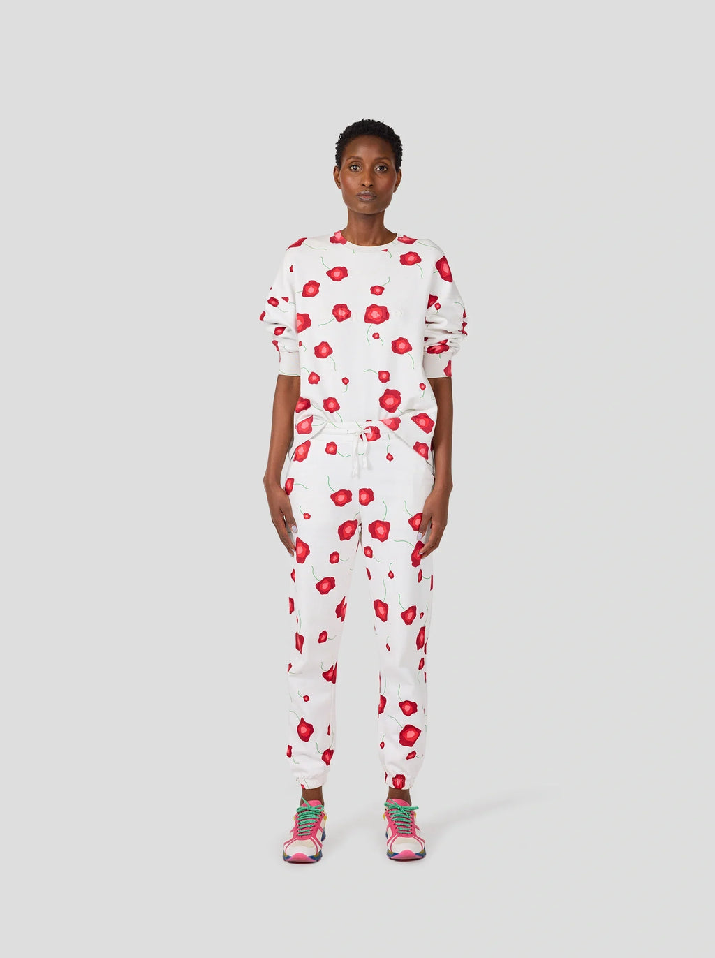 Pantalon Kiara En Polaire Imprimée Poppy