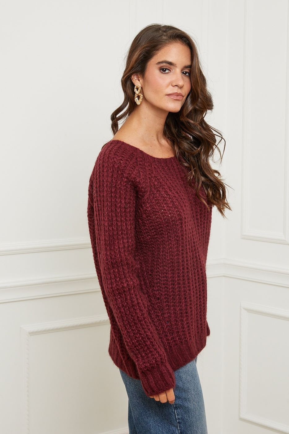 Pull Sus395H - Bordeaux