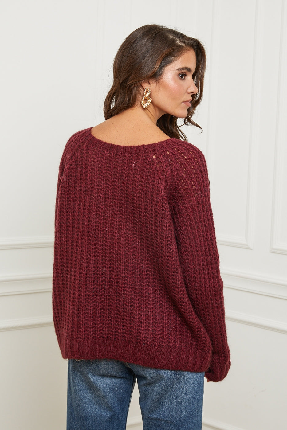 Pull Sus395H - Bordeaux