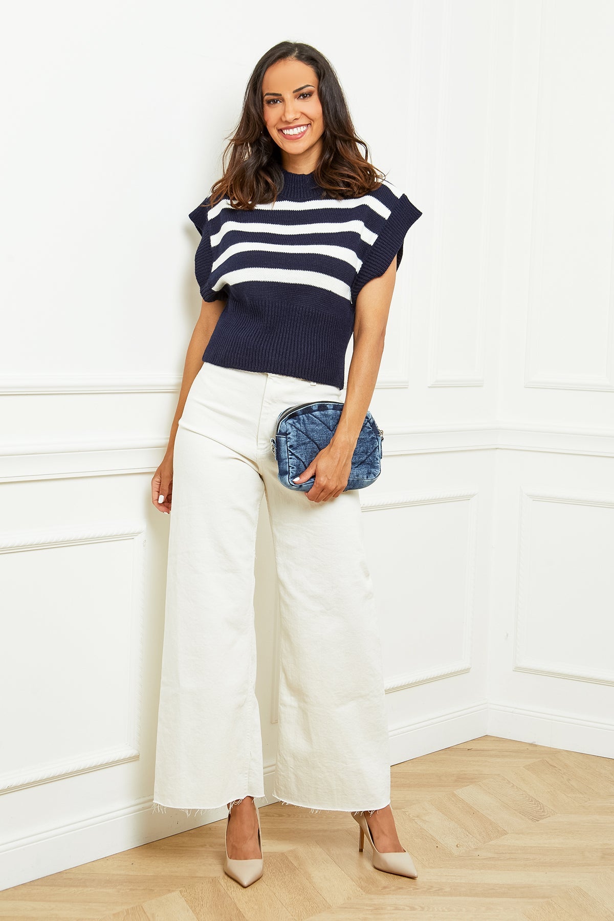 Pull Sans Manches - Marine