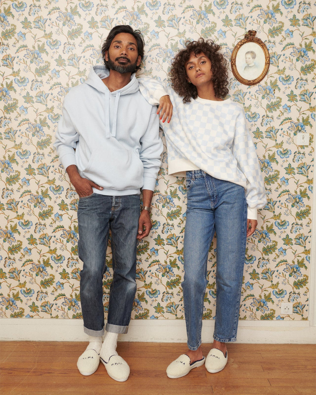 Les Chaussons Mama Cool En Laine Bouclette - Angarde X Émoi Émoi