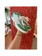Sneakers Swing - Green / White Stripe