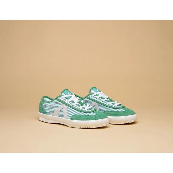 Sneakers Swing - Green / White Stripe