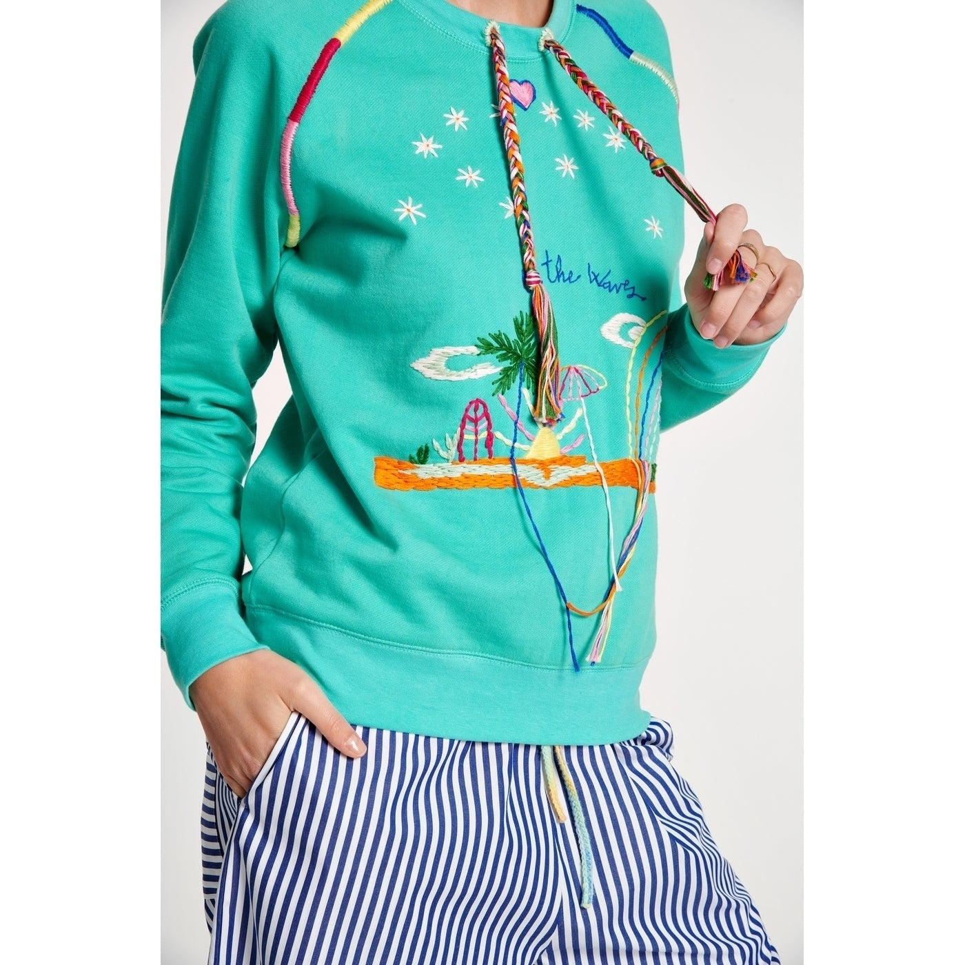 Sweat Hand-Embroidered