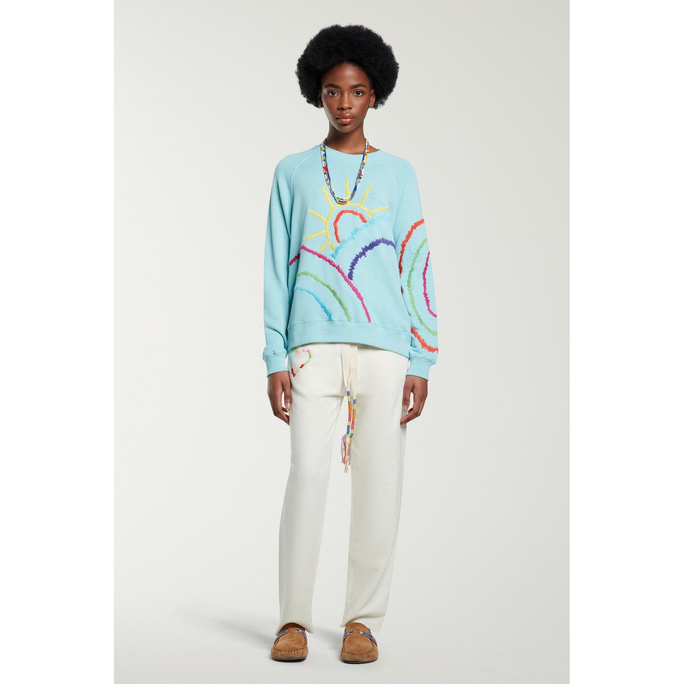 Sweat Embroidered Sunrise Raglan
