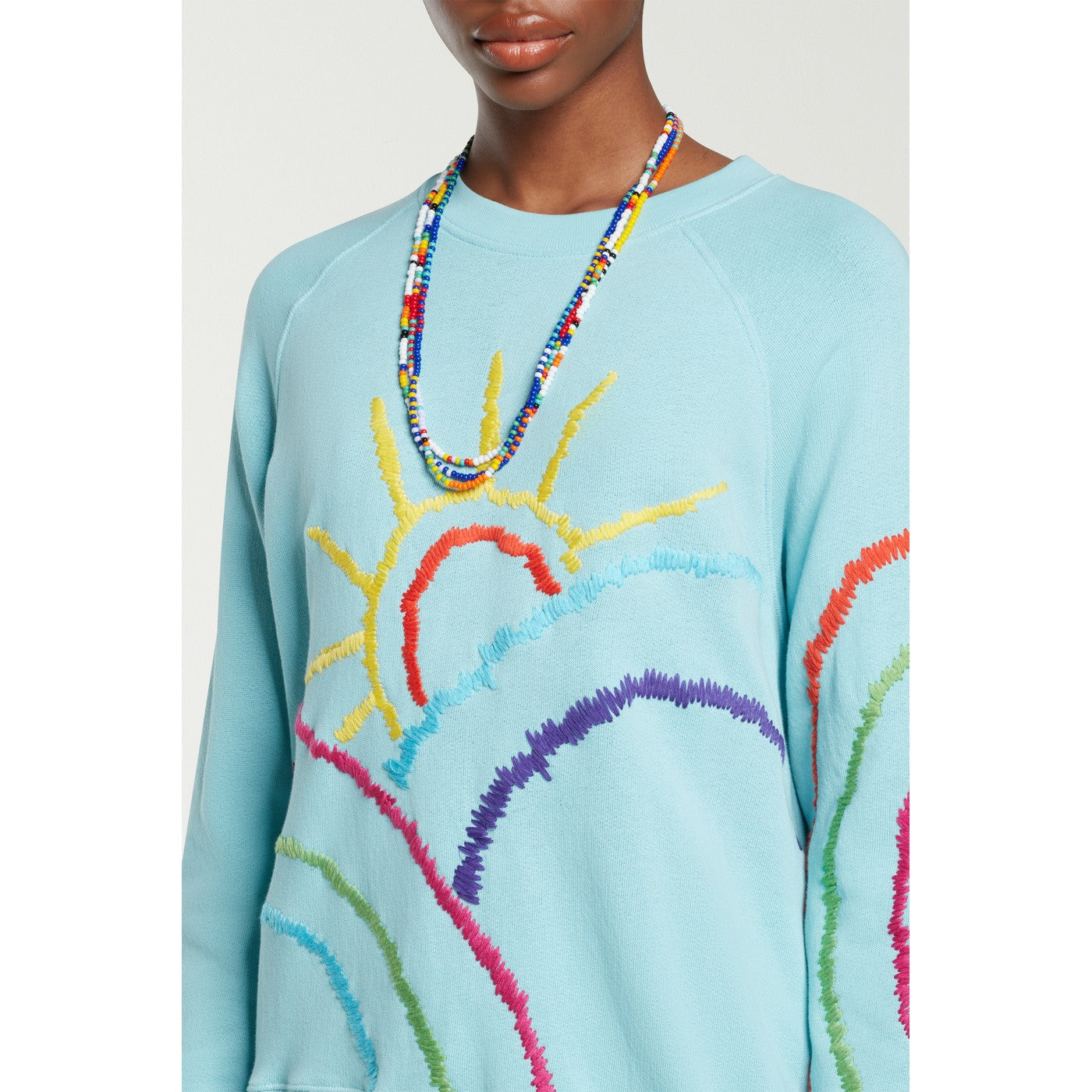 Sweat Embroidered Sunrise Raglan