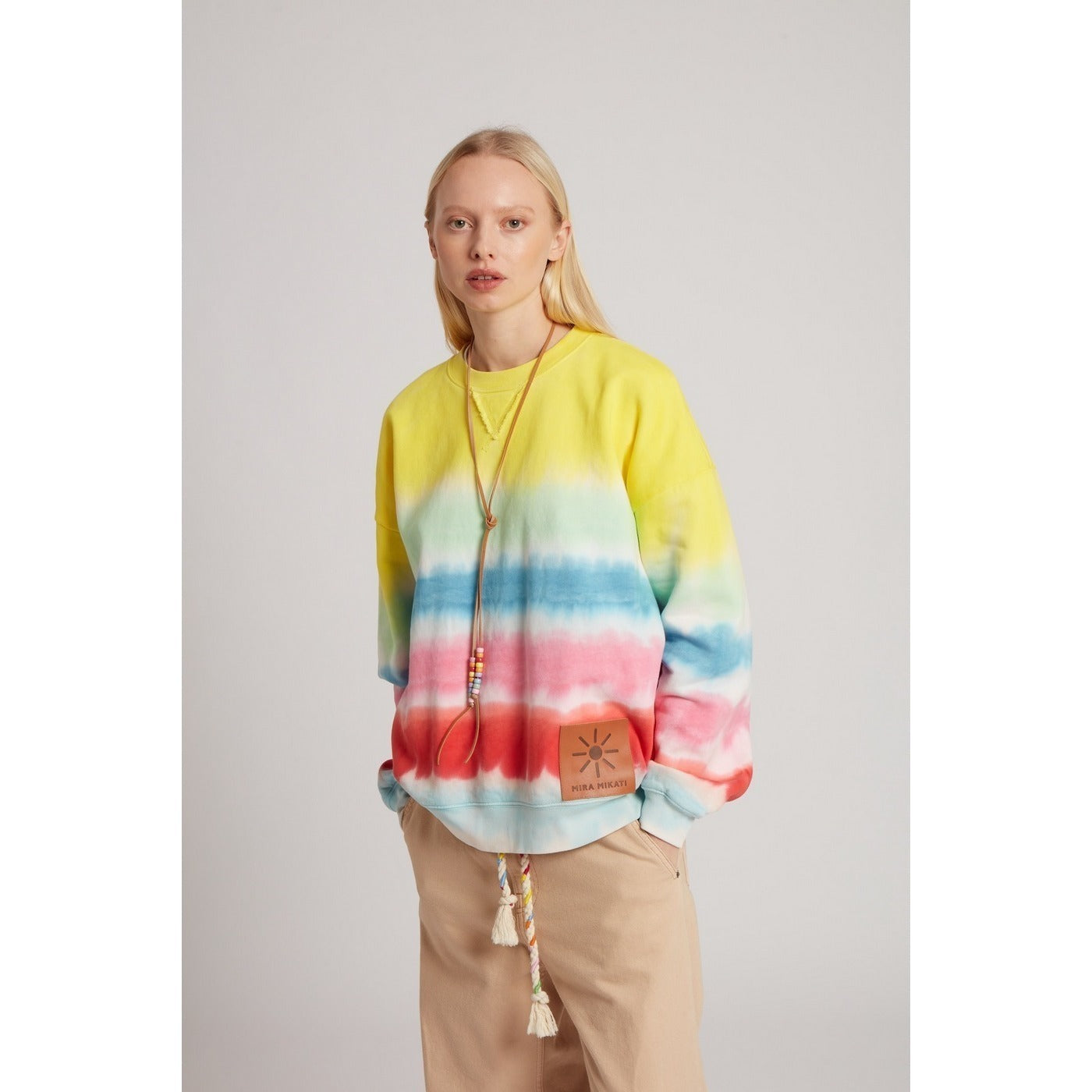 Sweat Tie-Dye Leather Patch