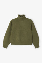 Pull Cygne Maille Kaki