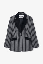 Blazer Ana Rayé Gris