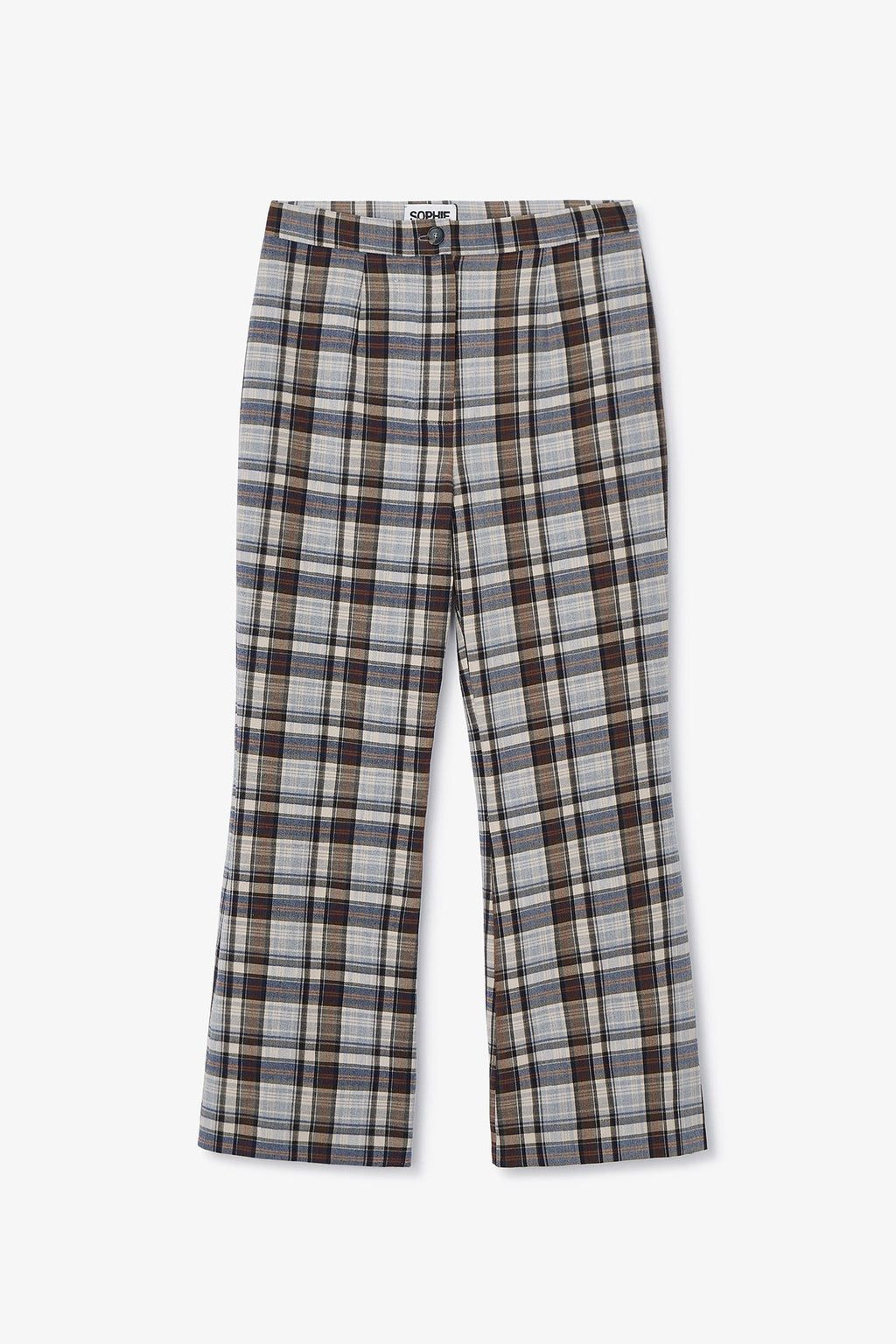 Pantalon Sixties Tartan Marron