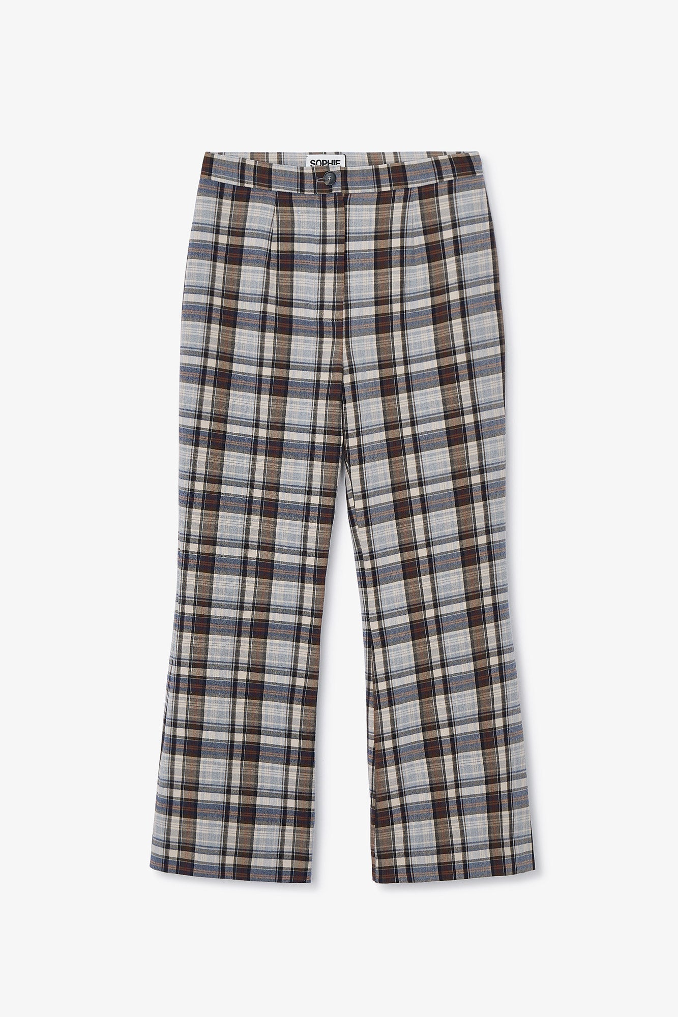 Pantalon Sixties Tartan Marron