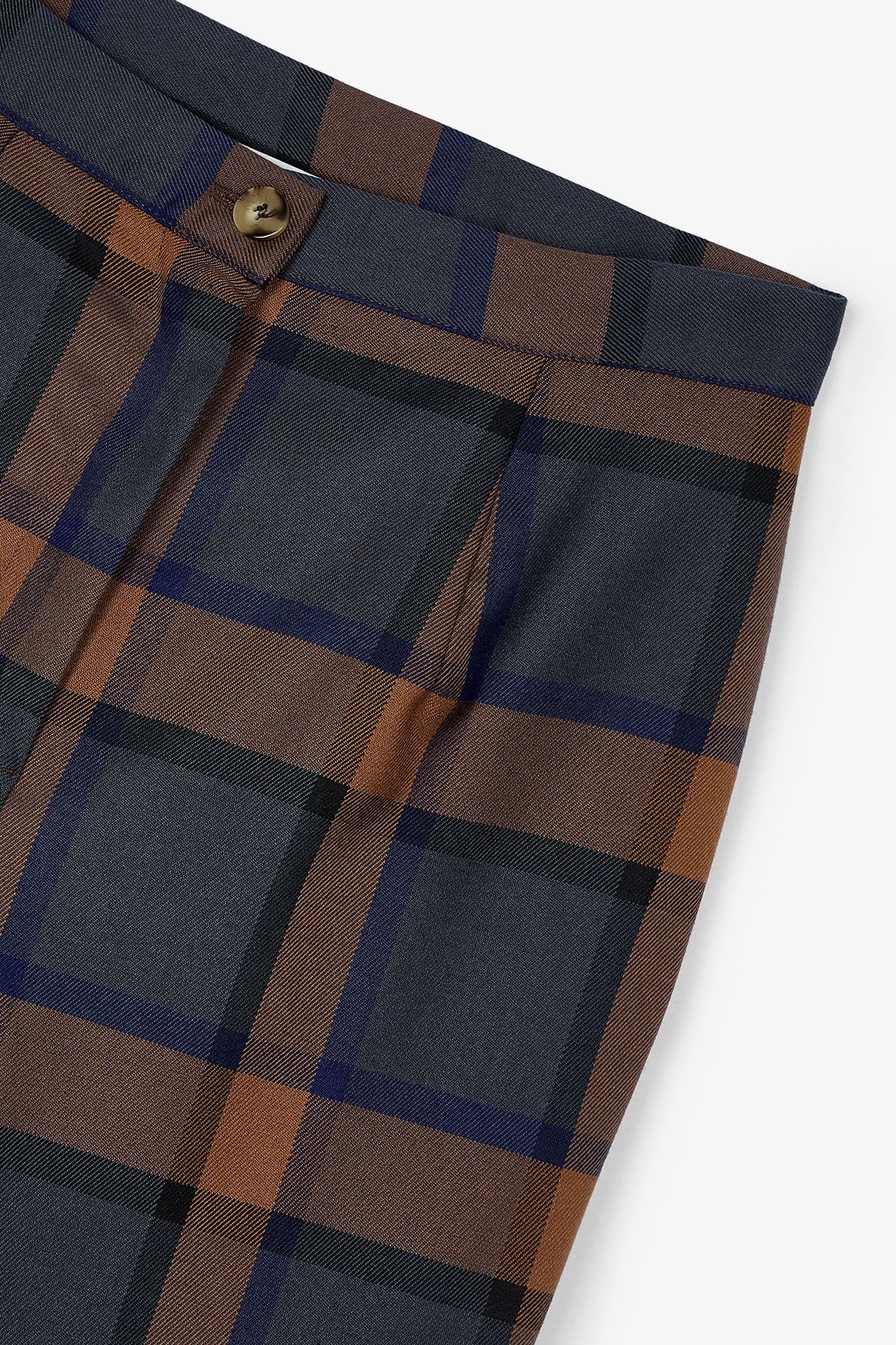 Pantalon Eighties Écosse Bleu