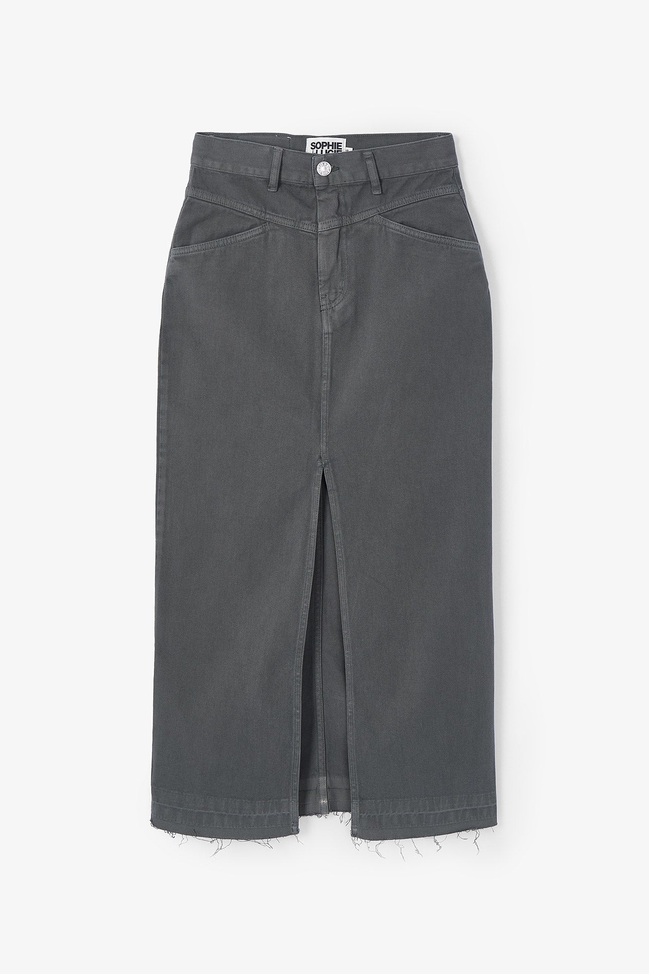 Jupe Denim Sergé Gris