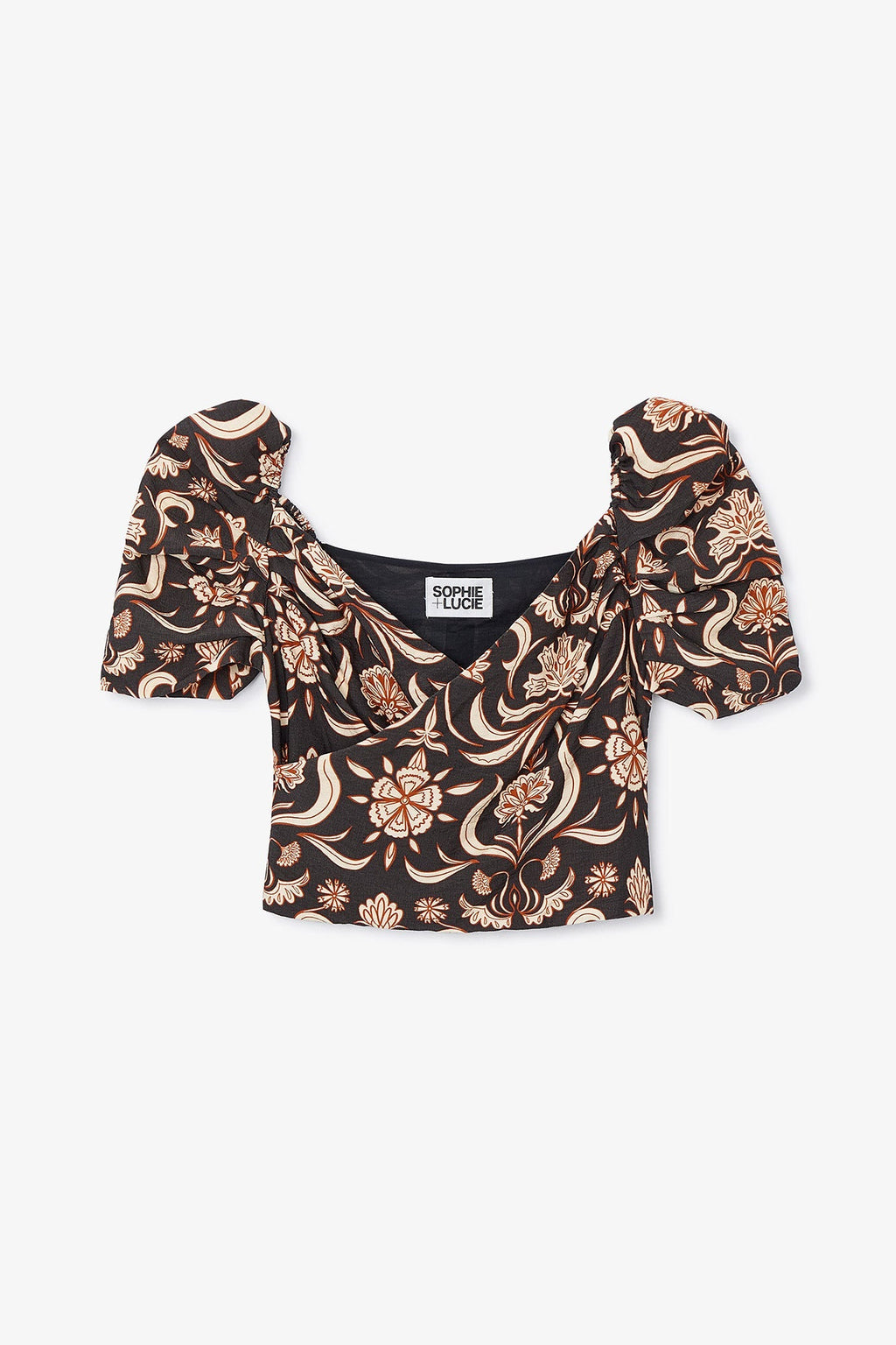 Top Olivia Indienne Noir