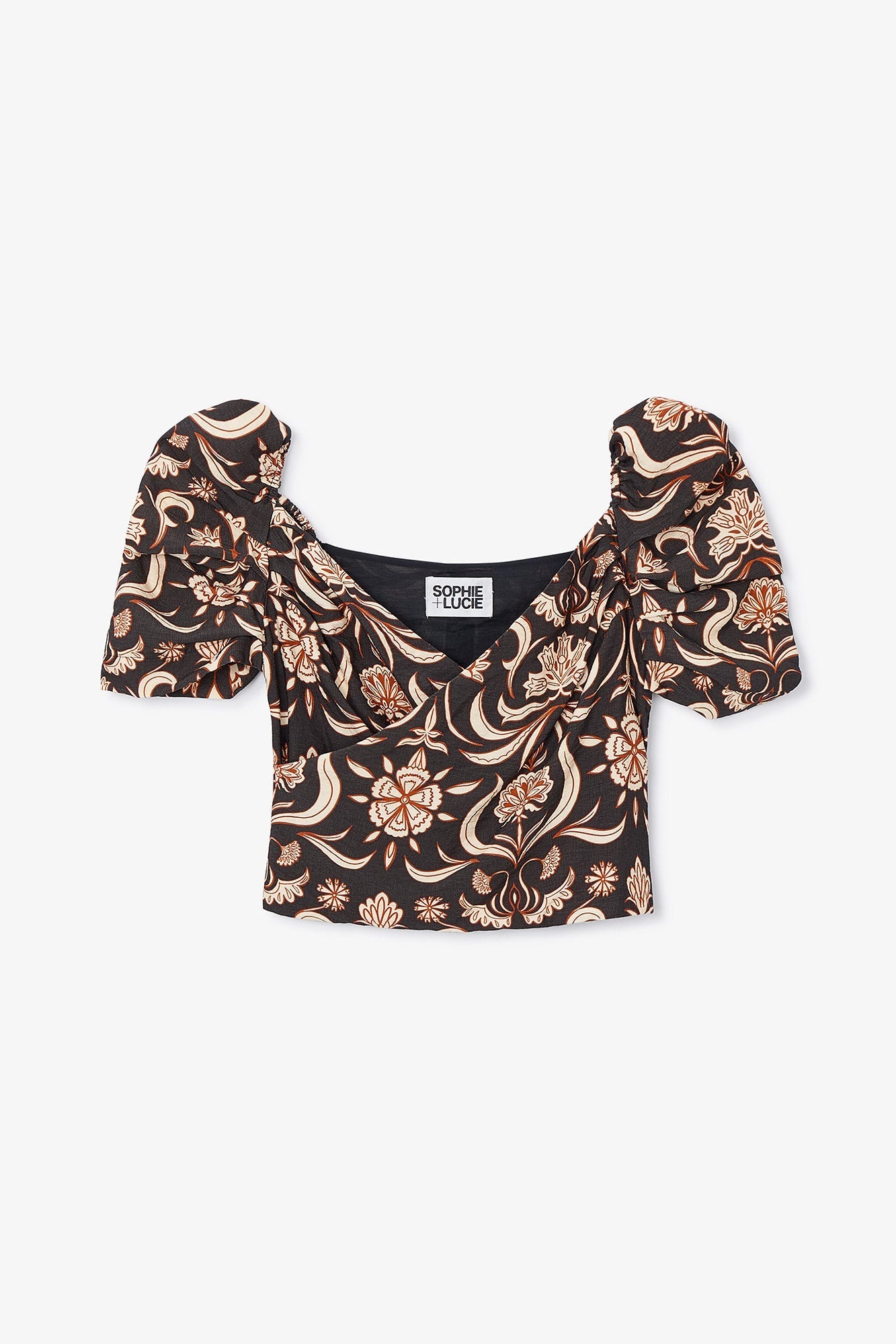 Top Olivia Indienne Noir