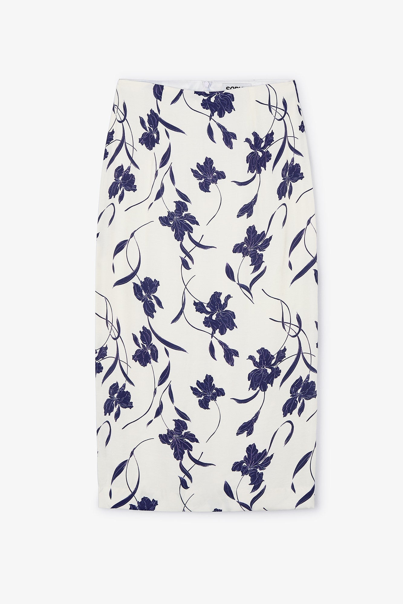 Jupe Droit Orchidée Marine