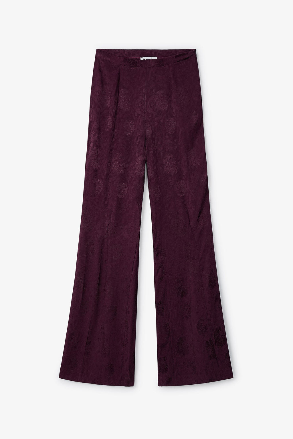 Pantalon Sirin Jacquard Rétro Bordeaux