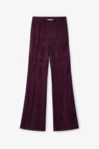 Pantalon Sirin Jacquard Rétro Bordeaux