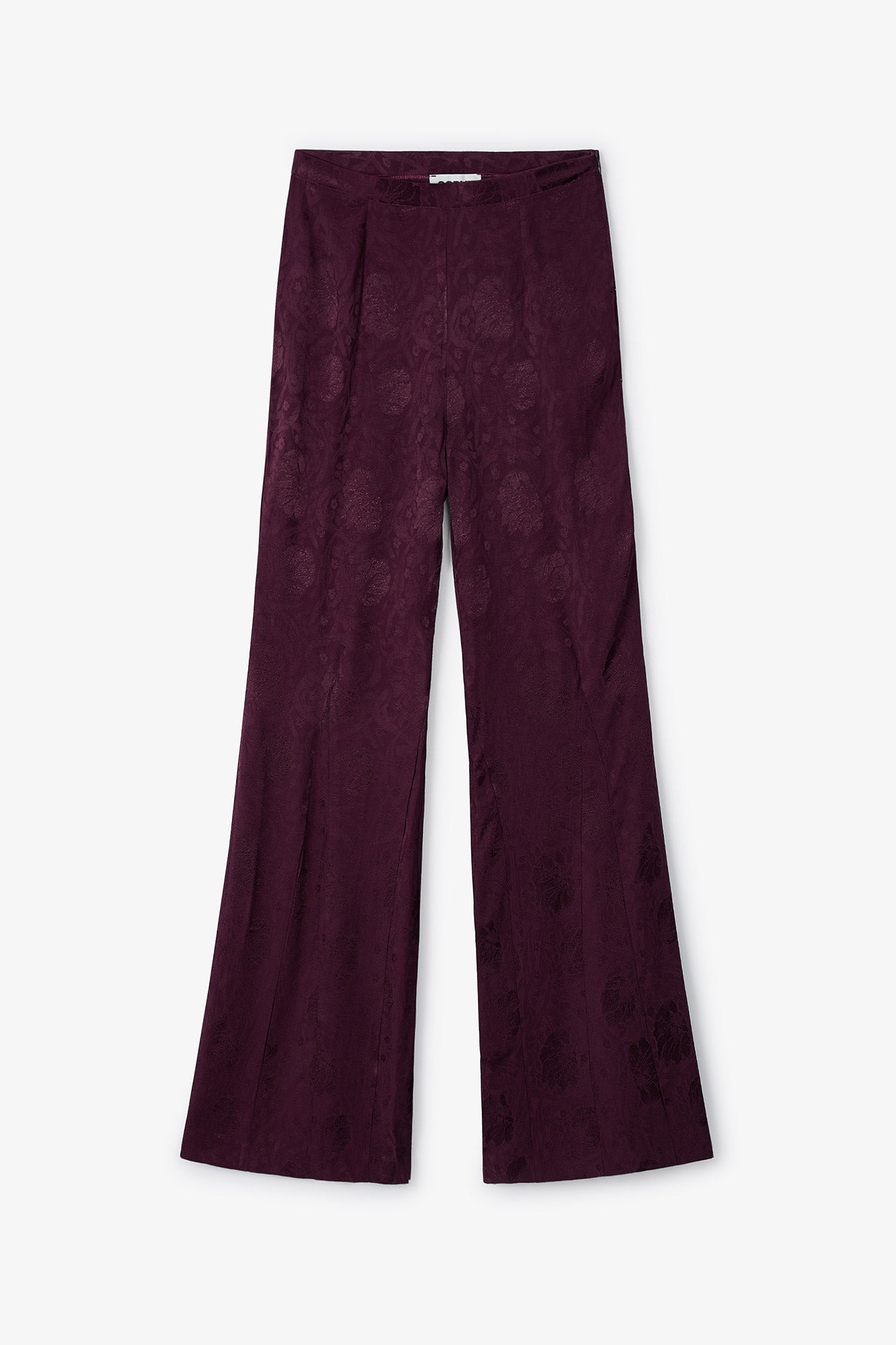 Pantalon Sirin Jacquard Rétro Bordeaux