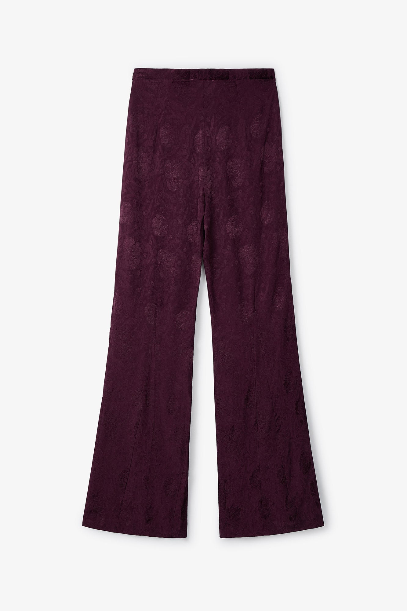 Pantalon Sirin Jacquard Rétro Bordeaux