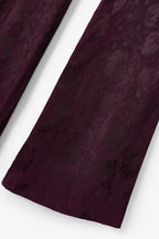 Pantalon Sirin Jacquard Rétro Bordeaux