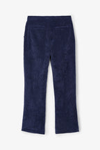 Pantalon Trompette Velours Côtelé Marine
