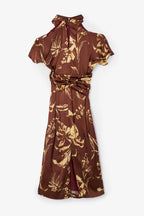 Robe Épaule Positionné Marron