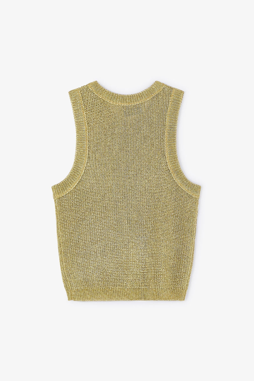 Top Dos Nu Maille Doré