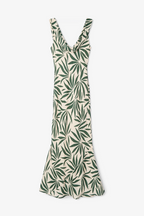 Robe Idra Feuilles Vert