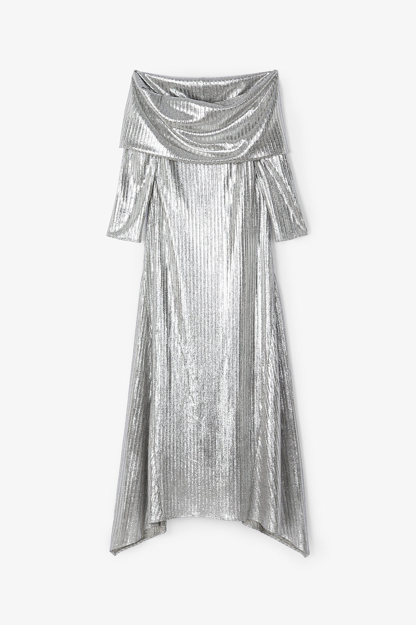 Robe Gilda Maille Argenté
