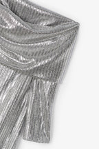 Robe Gilda Maille Argenté