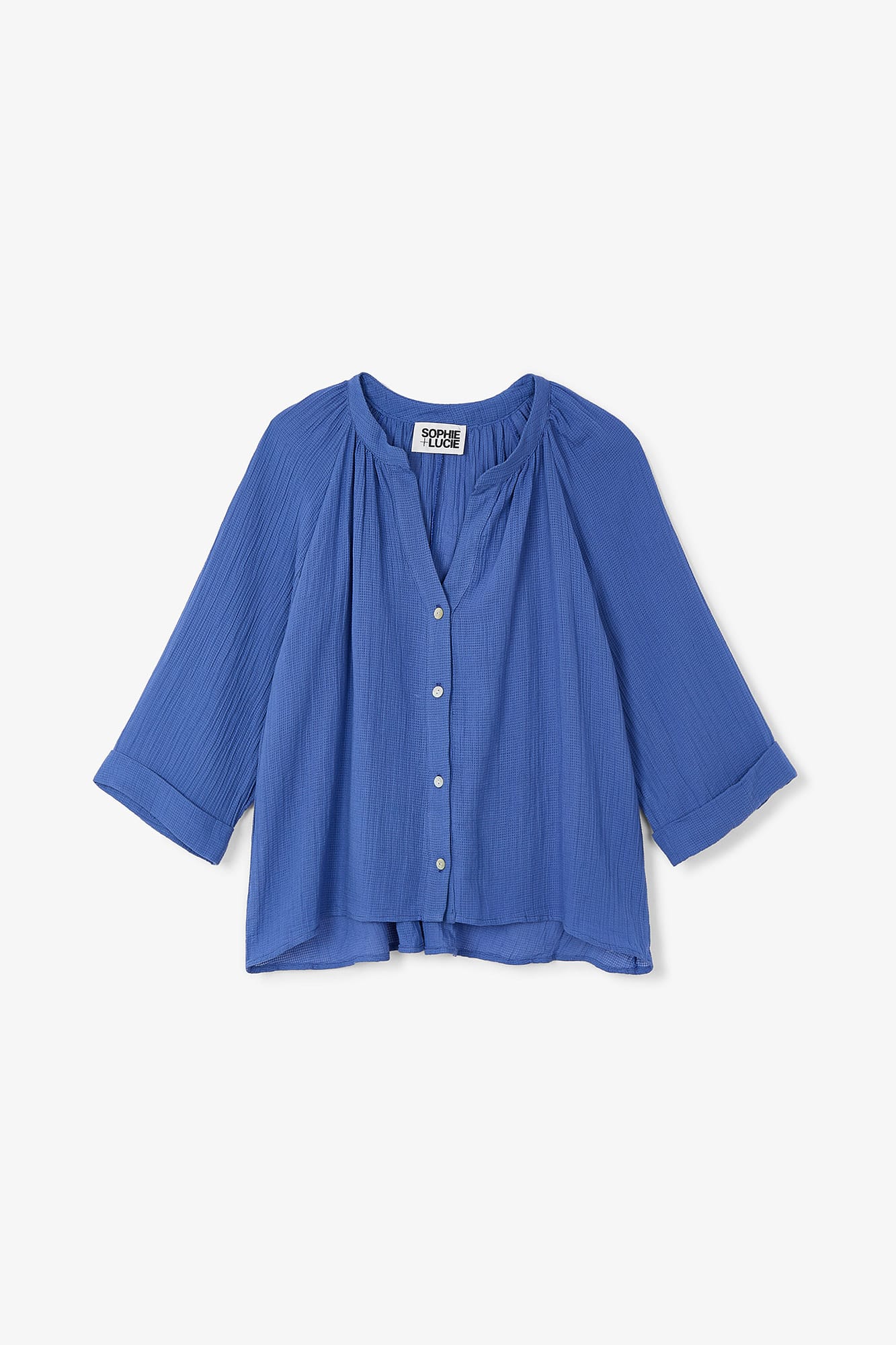 Blouse Molli Froissé Bleu