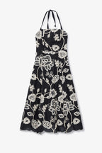 Robe Diana Brodé Noir