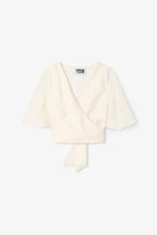 Blouse Éventail Jade Écru