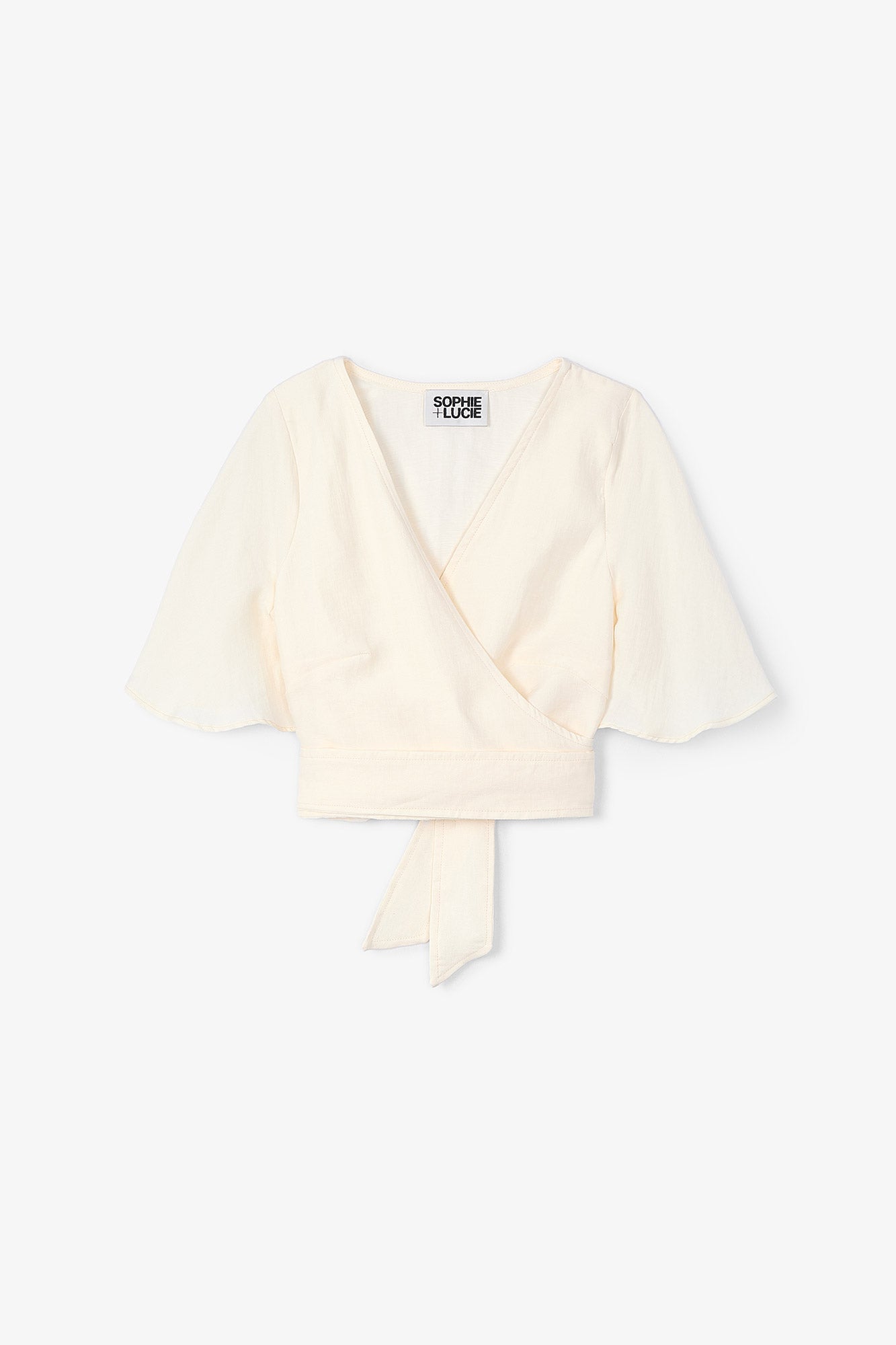 Blouse Éventail Jade Écru