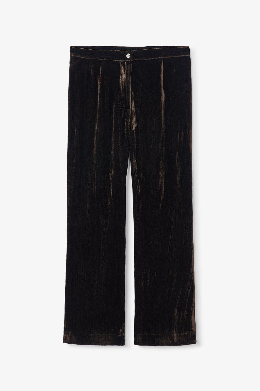 Pantalon Seventies Velours Marron