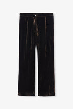 Pantalon Seventies Velours Marron