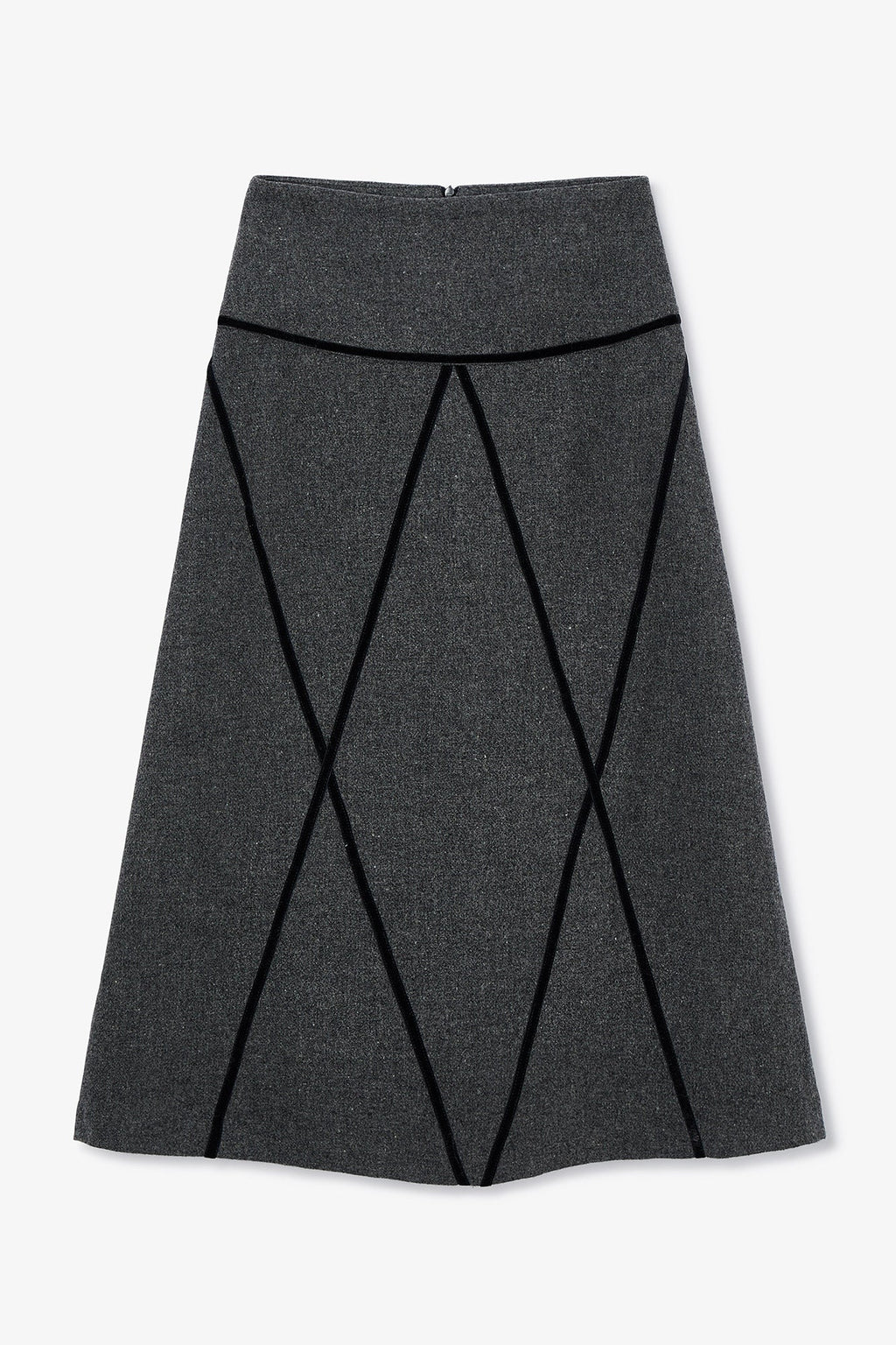 Jupe Losange Shetland Anthracite
