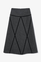 Jupe Losange Shetland Anthracite