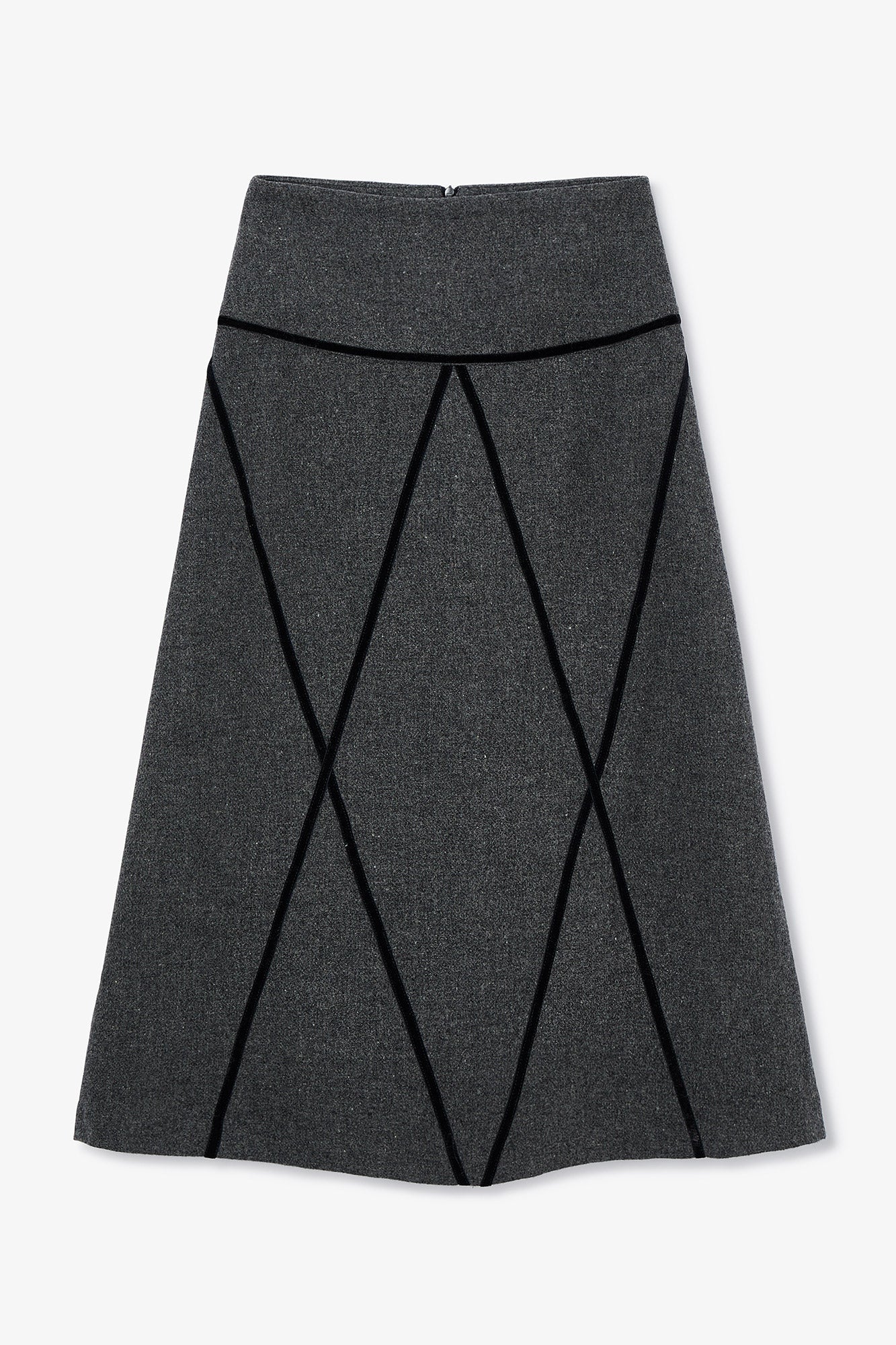 Jupe Losange Shetland Anthracite