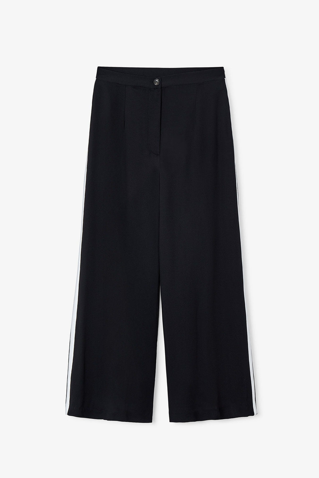 Pantalon Biais Crêpe Noir