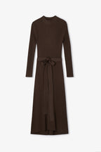 Robe Alejandra Maille Marron